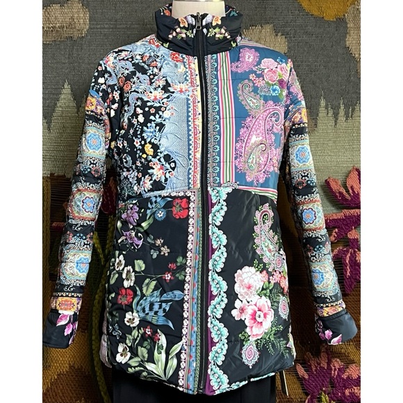 Johnny Was Mauri Reversible Puffer Jacket XS - Picture 6 of 16